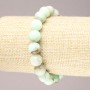 Elastic bracelet with natural chrysoprase, smooth beads, 10 mm diameter+