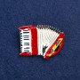 Sale! Bayan Brooch in Gold-tone Metal and Enamel 40x28 mm +