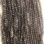 Beads Czech Crystal on Fishing Line, Dark Purple Faceted Rondelle, Diameter 3x3.5 mm + -, Length 32 cm +