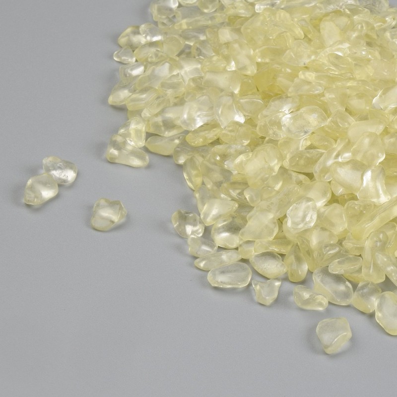 Undrilled Citrine Stone Chip - Jewelry Findings, diameter 6–14×6×3–5 mm ± (Price per 100 g)