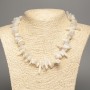 Necklace of natural Adularia chip 'Needle', diameter 18x5 mm, length 48 cm +