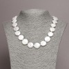Necklace of natural Baroque pearls, diameter 16×5 mm (±), length 45 cm+