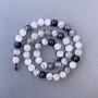Rutilated Quartz Beads 'Hair' — Natural Stone, Smooth Round Bead, 8.5 mm Diameter, 39 cm Length