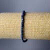 Sponge Coral Natural Stone Bracelet, Faceted Cube Beads, 4 mm Diameter, 18 cm Length (Stretch)
