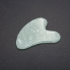 Масажер-скребок ГуаШа з натурального каменю Нефрит 6х8см