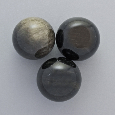 Сувенірна Куля натуральний камінь Сонячний Обсидіан, діаметр 20мм+- (ціна за 1 шт.)