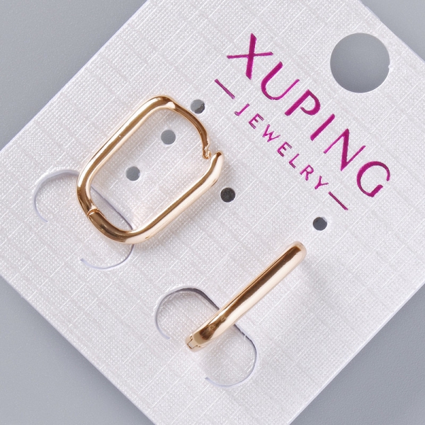 Сережки Xuping, діаметр 17х2, 5мм+-, позолота 18К