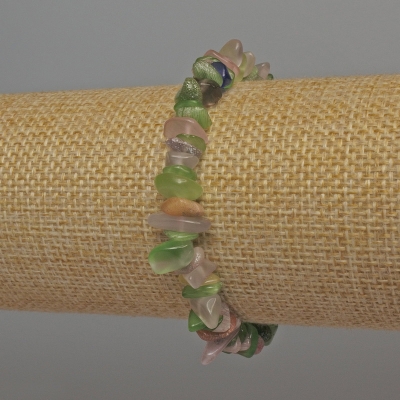 Браслет Асорті крихта, діаметр 6-12х2-4мм+-, довжина 18мм+- стрейч