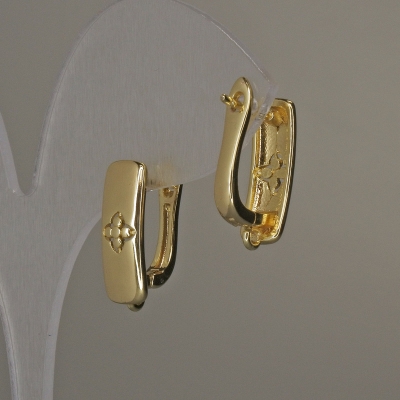 Швензи для сережок золотистий метал 17Х6мм+ - пара