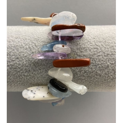 Браслет Асорті крихта, діаметр 14х30мм+-, довжина 18см+- стрейч