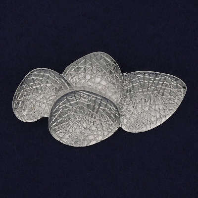 Брошка Акцент сріблястий метал 64Х36мм+