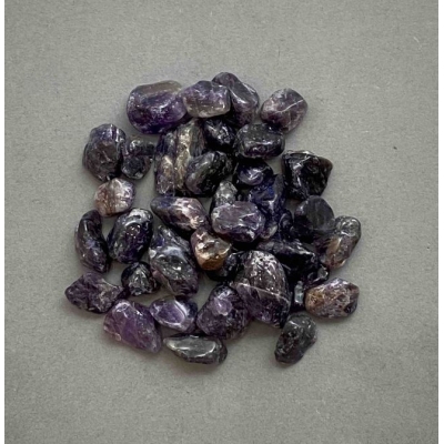 Натуральний камінь Аметист галтівка без отвору 11-14х9-12мм+- (за 100г+-)