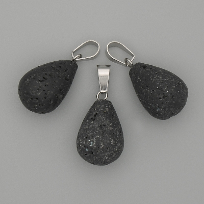 Кулон Крапля Лава 19х13мм+-, довжина 29мм+