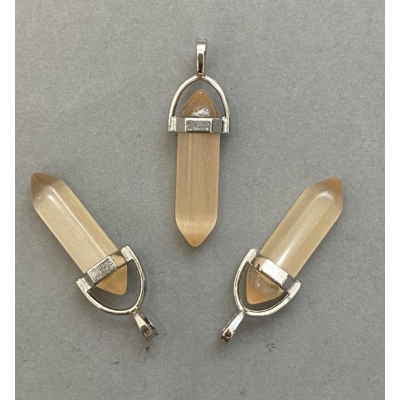 Кулон Котяче Око шестигранник кристал куля 8х31х41мм+