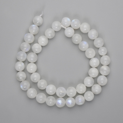 Намистини Адуляр гладка кулька 10мм+-, довжина 40см+