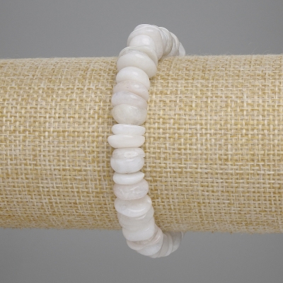 Браслет Адуляр крихта, діаметр 9-10, 5х2-4мм+-, довжина 18см+- стрейч