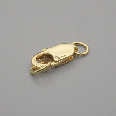 Ціна за 1шт. Замочок карабін, діаметр 13х5мм+- колір металу золото