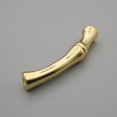 Фурнітура намистина вставка Гілочка колір металу золото, діаметр 28х5мм+- отвір, діаметр 1, 8мм+- за 1шт