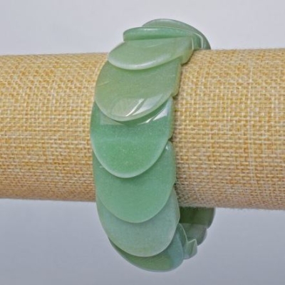 Браслет Нефрит натуральний камінь луска, діаметр 26мм + -, довжина 18см + - (стрейч)