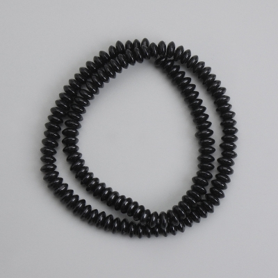 Намистини Агат гладкий рондель, діаметр 6х3мм+-, довжина 37см+