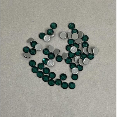 Стрази камінці холодної фіксації колір зелений, діаметр 5мм+- уп. /280гр (+ -)
