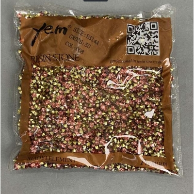 Стрази камінці колір рожевий, діаметр 4мм+- уп. /75гр (+ -)