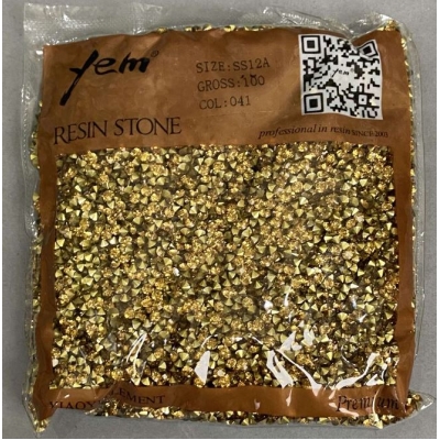 Стрази камінці колір жовтий, діаметр 3мм+- уп. /105гр (+ -)