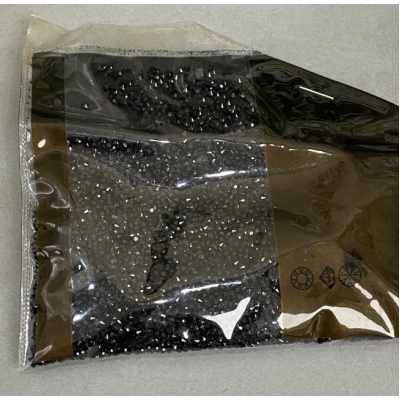 Стрази камінці колір чорний, діаметр 2мм+- уп. /50гр (+ -)