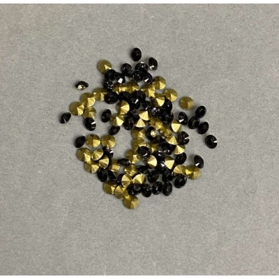 Стрази камінчики колір чорний, діаметр 2, 5(+-)мм уп. /4гр(+-)