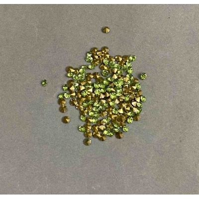 Стрази камінчики колір зелений, діаметр 2, 5(+-)мм уп. /4гр(+-)