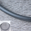 Шнурок сірий каучуковий, діаметр 6мм + -, довжина 50см + -
