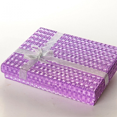 (16/12/3 см) Подарункова коробочка для прикрас Блиск Асорті велика прямокутна 12 шт.