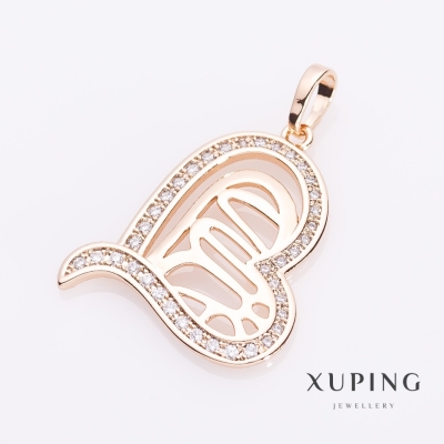 Підвіска Xuping Сура Серце колір золото, діаметр 2,4cm