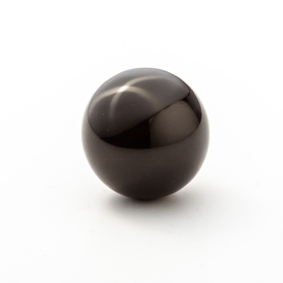 Куля сувенір з натурального каменю Чорний агат (великий) (ціна за 100г), вага від 500 г.