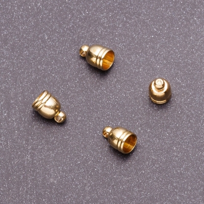 Фурнітура наконечник, довжина 10мм d1-6мм d2-5мм d3-1,5 мм колір золото фас.18 (+ -) шт