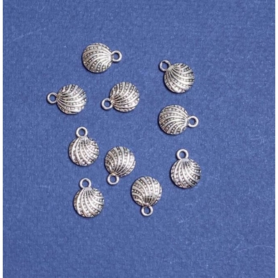 Фурнітура підвіска Ракушка 10х13мм фас. 20гр. + -20шт