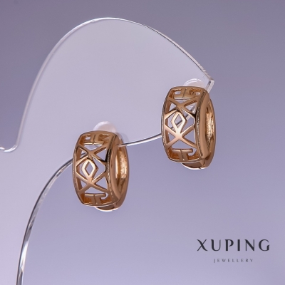 Сережки Xuping 15х8мм "позолота 18к "