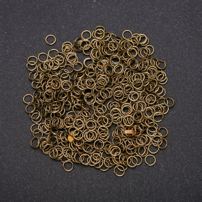Фурнітура сполучна кільце, діаметр 3mm пачка 20 грам колір бронза