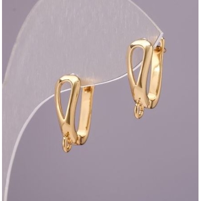 Швензи для сережок колір "лимонне золото" 17х5мм