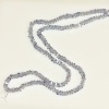 Намистини кришталеві в стилі "Сваровські" світлий сіро блакитний, діаметр 2,5х4мм нитка, довжина 48см
