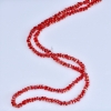 Намистини кришталеві в стилі "Сваровські" червоні з напиленням золотий "бензин", діаметр 2,5х4мм нитка, довжина 48см