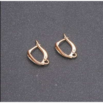 Швензи для сережок жовтий метал 17х12х6мм пара