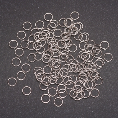 Фурнітура сполучна кільце, діаметр 6мм сірий метал, фас. 25гр