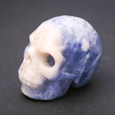 Сувенір з натурального каменю Лазурит череп "Йорик" 38х49х34(+-)мм
