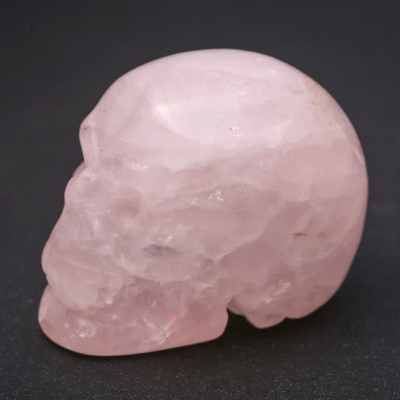 Сувенір з натурального каменю Кварц череп "Йорик" 38х49х34(+-)мм