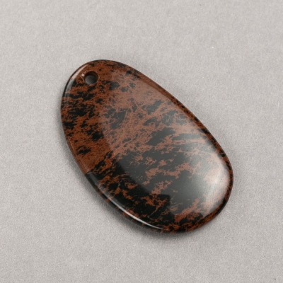Кулон з каменю Обсидіан 32х53(+-)мм