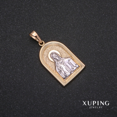 Кулон Xuping Ікона 18х37мм Родій, Позолота 18к