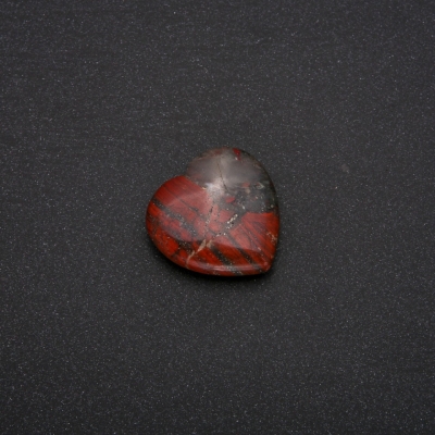 Сувенірний камінь Яшма у формі Серця 30х30х10(+-)мм