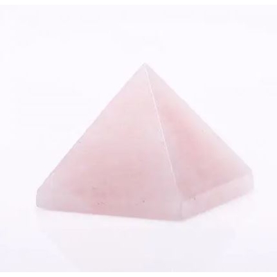 Піраміда сувенір натуральний камінь Рожевий кварц, довжина 20мм+-, ширина 30мм+-
