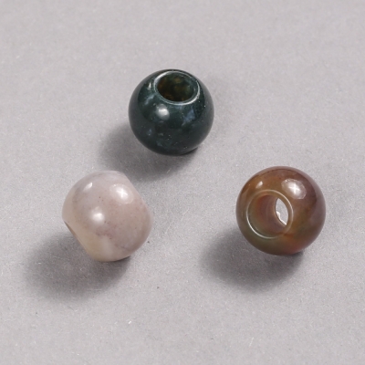 Намистина Пандора натуральний камінь Яшма різнобарвна 12х10мм, діаметр отв-я-5мм + -